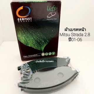 ผ้าเบรคหน้า Mitsu Strada 2.8 2WD ปี01-06 ML-384 ผ้าดิสเบรคหน้า