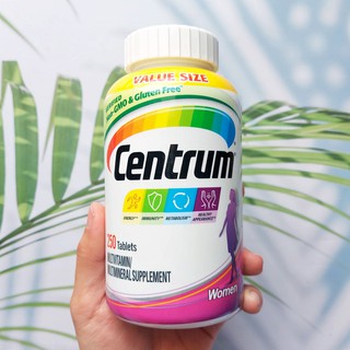 70% Sale!!! EXP: 08/2023 เซนทรัม วิตามินรวม สำหรับผู้หญิง Centrum® Women Multivitamin &amp; Minerals 250 Tablets