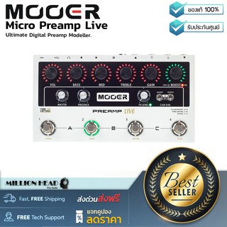 Mooer : Micro Preamp Live by Millionhead (ไมโครปรีแอมป์ตัวล่าสุดจาก Mooer จัดเต็ม ด้วยการใส่เสียง Preamp ไว้มากมาย)