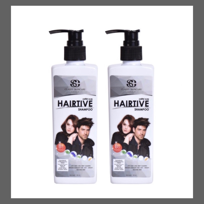 ☆Hairtive shampoo แพคคู่2 (ศูนย์จำหน่ายใหญ่ Head office)✰