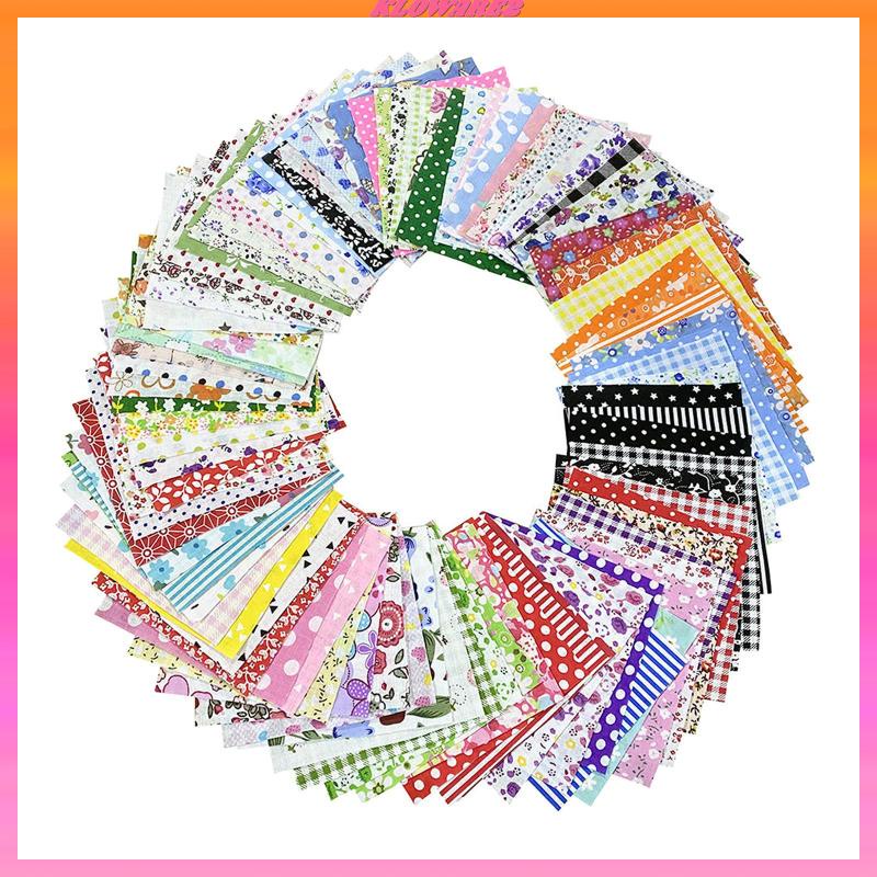 [READY] 100 Pieces Quilting Fabric Fat Quarters Fabric Bundles for DIY Scrapbooking #2