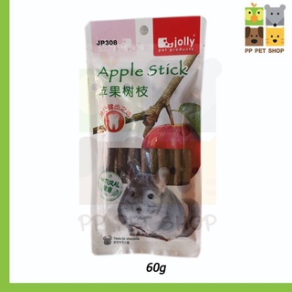 กิ่งไม้แอปเปิ้ลสำหรับแทะเพื่อกระต่ายและชินชิลล่า JollyAppleStickJP308 ขนาด 60 g ราคา 80 บ.