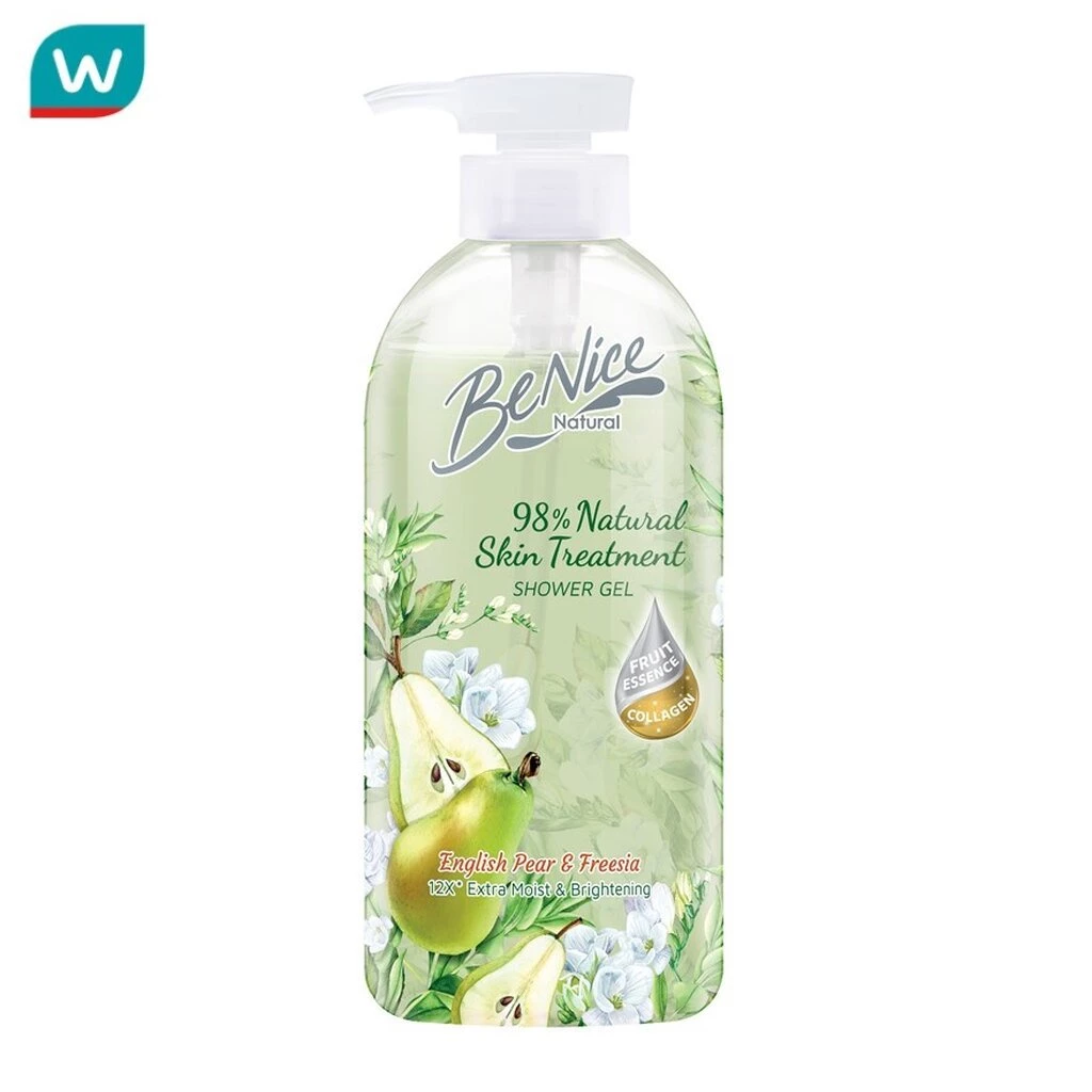 Benice บีไนซ์ ชาวเวอร์ เจล เนเชอรัล อิงลิช แพร์ แอนด์ ฟรีเซีย 450 มล.