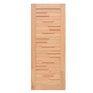 ประตูบานเปิด ประตูไม้สน DF D2D ECO PINE-033 80x200 ซม.. ประตูและวงกบ ประตูและหน้าต่าง D2D 80X200 cm.. Natural ECO PINE-0