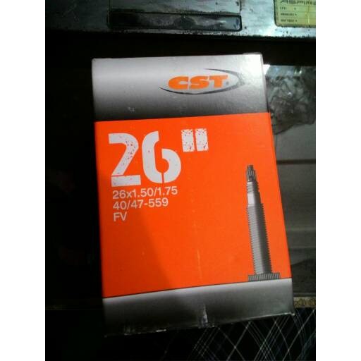 ยางในจักรยาน Mtb 26 x 1.50 / 1.75 วาล์วเพรสต้า CST