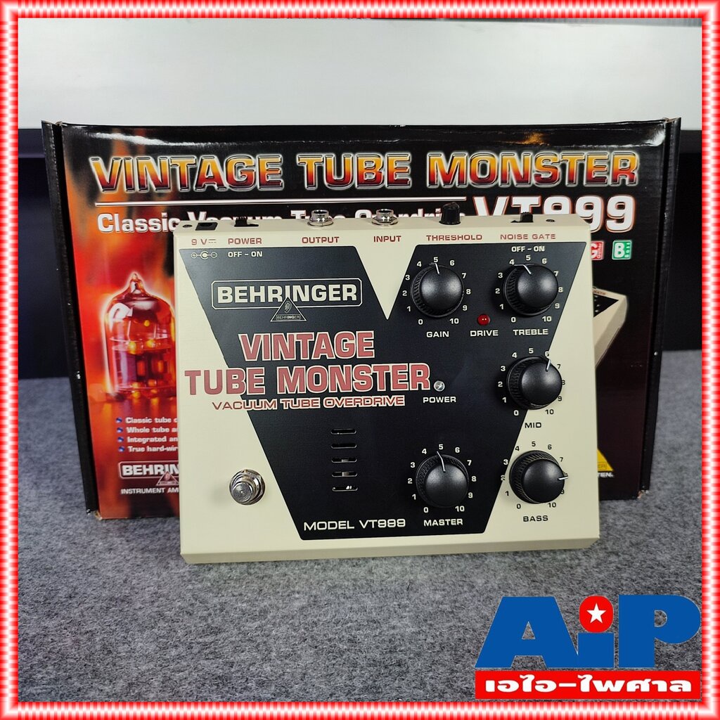 BEHRINGER VT999 เอฟเฟคกีต้าร์ vintage Tube Monster Overdrive Pedal เอฟเฟ็คกีตาร์ที่ให้เสียง Overdriv