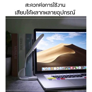 โคมไฟตั้งโต๊ะ (USB) ปรับได้ 3 ระดับ อุปกรณ์ไร้สาย เสียบใช้งานได้อย่างง่ายดาย (จำหน่ายสินค้าคละสี)