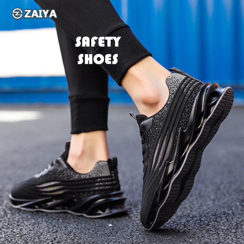 ZAI ZAI Safety Boot รองเท้ากีฬา Anti-Smashing Breathable สบาย Anti-Puncture รองเท้าเหล็กป้องกัน