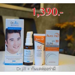 เซ็ตคู่ Dr.jill + กันแดด ออร่ามี Aura me