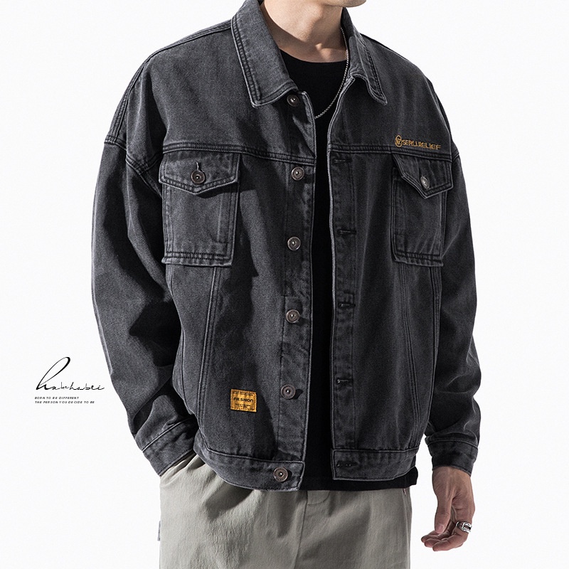 MNO.9 Men Jacket L9005 L08 แจ็คเก็ตยีนส์ชาย แขนยาว ผ้าดี ทรงสวย กันหนา
