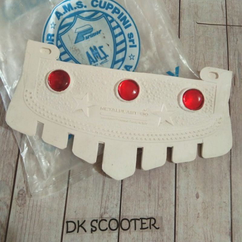 Mudflap cat eye metallflast vespa lamretta mallframe 70s