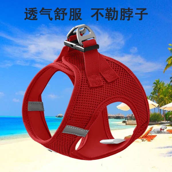 เสื้อกั๊กสุนัขฉุดเชือกเท็ดดี้สุนัขขนาดเล็ก Bichon Bomei PET สายรัดหน้า