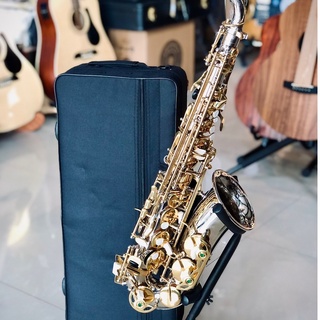 แซกโซโฟน Eb อัลโตแซ็ก Saxophone Alto (Eb) Overspeed  พร้อมกล่องบุกำมะหยี่และอุปกรณ์ครบชุด