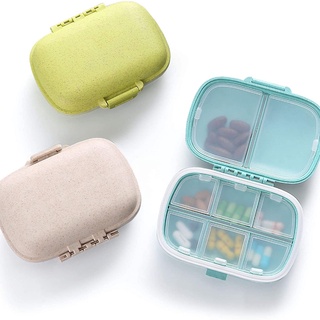 8 Compartments Travel Pill Organizer Moisture Proof Small Pill Box