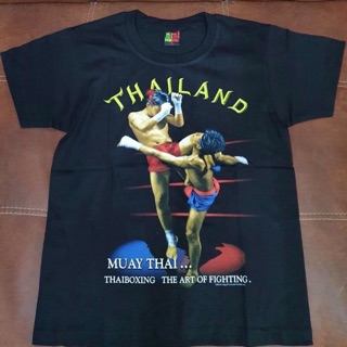 เสื้อมวยไทย ไทยแลนด์ เนื้อผ้า cotton