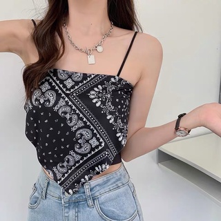 Paisley bandana sling top ใส่โค้ด WHAQVS ลดทันที  150.-ขั้นต่ำ 1,000.-