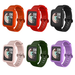 Xiaomi Mi Watch Lite Soft Colorful Mi Watch Lite เคสป้องกันหน้าจอ ฝาครอบป้องกันผิว สําหรับ Xiaomi Mi Watch Lite strap Redmi Watch อุปกรณ์เสริมป้องกันเต็มหน้าจอ