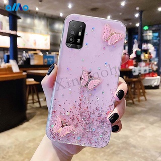 เคสโทรศัพท์มือถือลายผีเสื้อสําหรับ Oppo A16 Reno6 Pro 5G Reno6 5G Reno6 Z A54 A94 A15 Reno5 5G Find X3 Pro