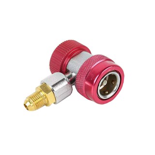 คอปเปอร์ เติมน้ำยาแอร์ R134a แพคเดี่ยว (สีแดง) AC Coupler R-134a High side คอปเปอร์แอร์ หัวเติมน้ำยาแอร์134a