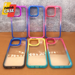 พร้อมส่ง!! เคสออปโป้A15/A15s A5s/F9 A74(4G) A74(5G) A54 Reno8zเคสมือถือขอบนิ่มกันรอยกล้องขอบเงาด้านหลังใส ขอบไล่สีสวยงาม