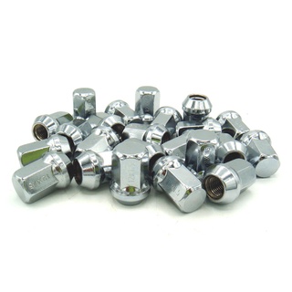 24 ตัว น๊อตล้อแมกซ์โครเมียม เบอร์ 17 ขนาดเกลียว 1.5 car-lug-nuts-accessories T9