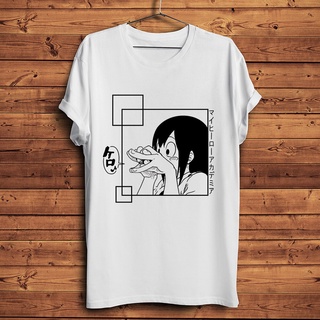 ขายดี!เสื้อยืดแขนสั้นลําลอง พิมพ์ลายอนิเมะ Asui Tsuyu FROPPY สีขาว แฟชั่นฤดูร้อน สไตล์สตรีท สําหรับผู้ชาย และผู้หญิงS-5X