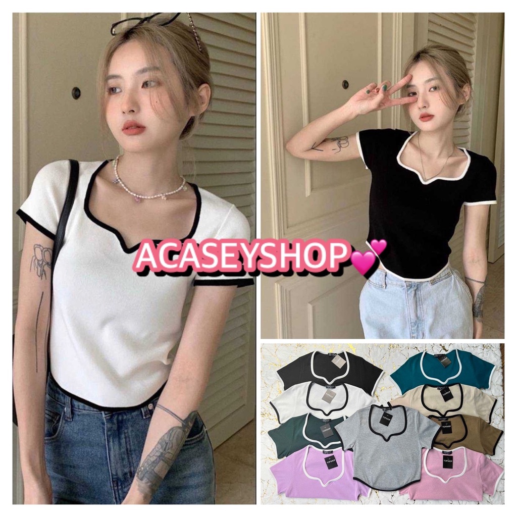 #acaseyshop #เสื้อครอป #เสื้อผ้าแฟชั่น #ชุดแฟชั่น #เสื้อครอปแขนสั้น