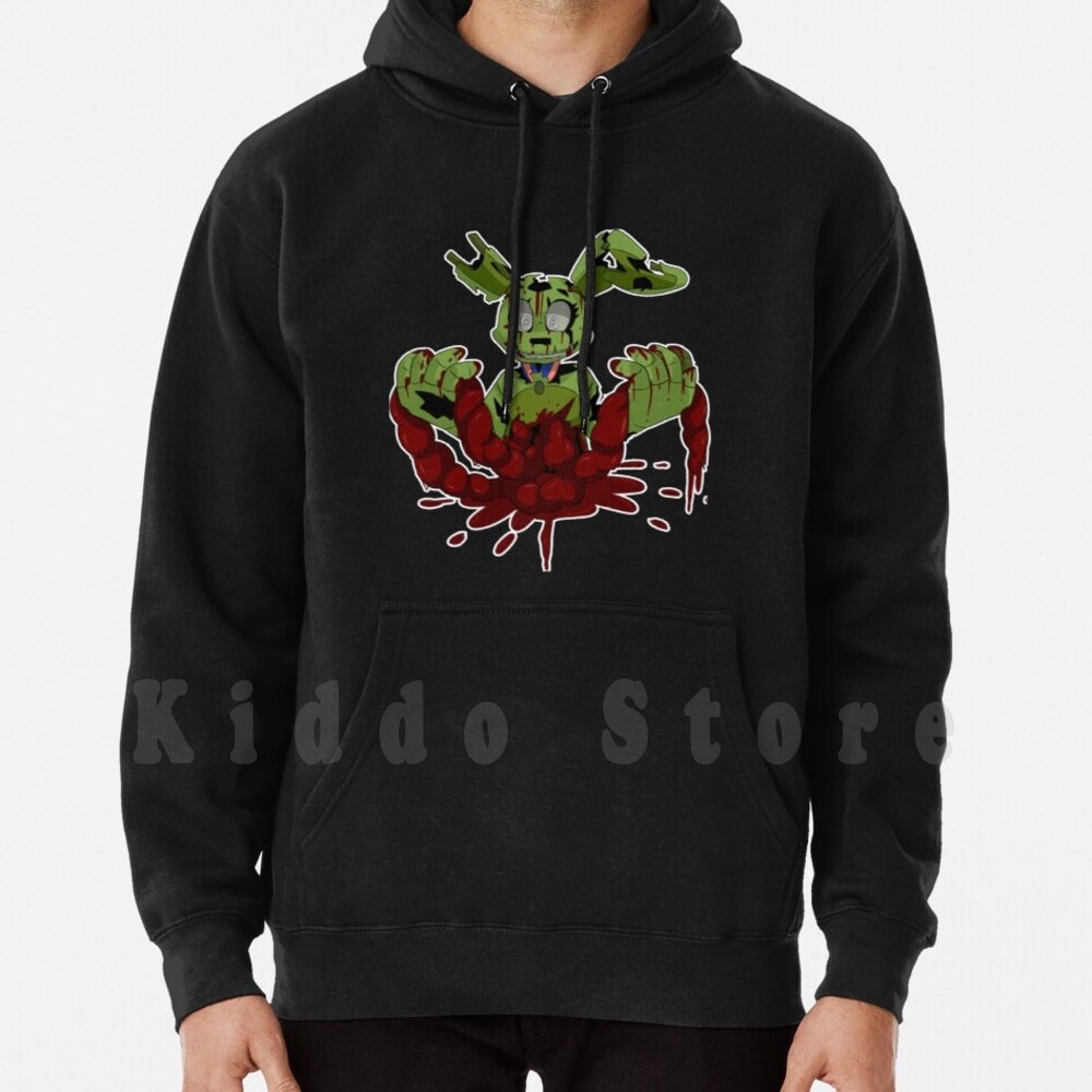Springtrap Hoodies Fnaf Springtrap Five Nights ที่ Fnaf 3 Five Nights ที่ 3 Blood Hoodie