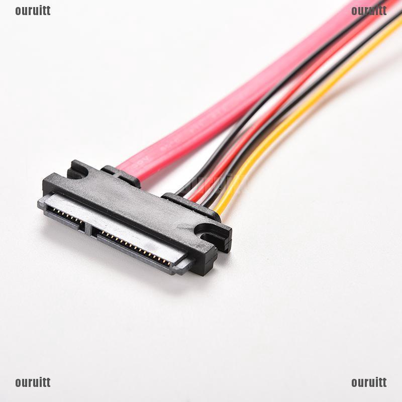 Sp สายเคเบิ้ลเชื่อมต่อ 12 Male To Female 7 15 Pin Sata Data Hdd Power ...