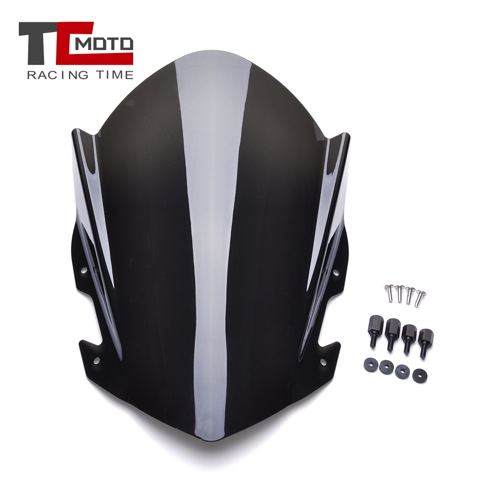 For KTM RC 390 Windscreen Windshield With Bracket for KTM RC200 RC390 RC 125 200 390 2014-2018 Doubl