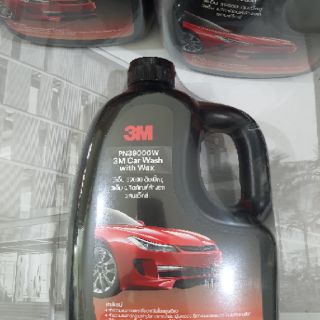 น้ำยาล้างรถ ผสมแวกซ์ 3M แท้100%car wash1000 ml  3m