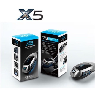 ส่วนลด X5 Wireless Bluetooth Car Kit เครื่องเล่นเพลงบลูทูธรถยนต์ แท้100%