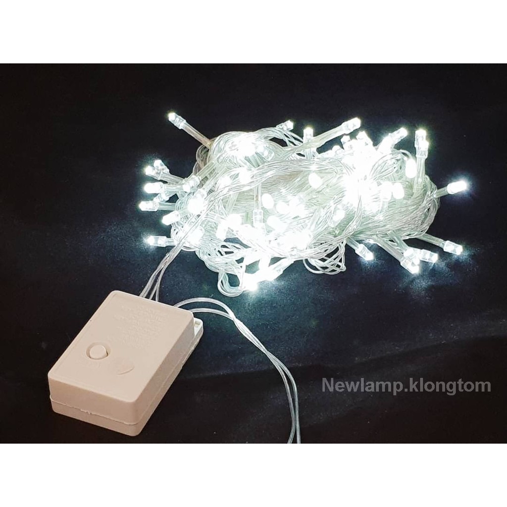 [9.15 เก็บโค้ดส่งฟรีหน้าร้าน]ไฟประดับLED 100 ดวง ยาว8.5 เมตร ปรับจังหวะกระพริบได้ 8 แบบ เหมาะสำหรับตกแต่งสถานที่ มี9สี ราคา ถูกที่สุด ดีลบีเคเค แกลเลอรีภาพที่ 3
