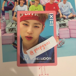 ขายการ์ดซองอุน Wannaone