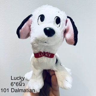 #ตุ๊กตา #สุนัข #หมา #ลัคกี้ #ในเรื่อง #Dalmatians101 มีเม็ดถ่วง #ป้ายชัด #Disney #Sega #ลิขสิทธิ์แท้ #Lucky #ขนาด6นิ้ว