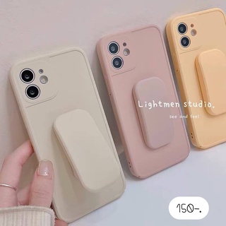 พร้อมส่ง 3 สี เคสแถมที่ติด แถมที่ยึด Griptok Holder 🪤เคสแข็งไอริงวงรี (ครีม,เหลือง,ชมพู)