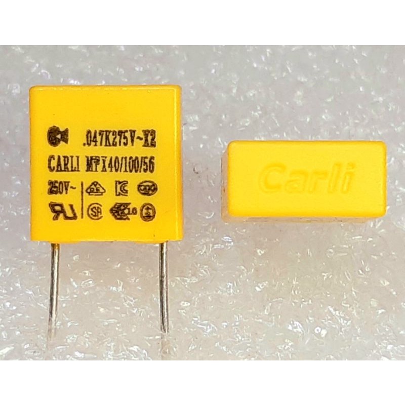 Carli MPX 0.047uf 403 47nf 275V~X2 275 VAC Metallized Polypropylene Film Capacitor ตัวเก็บประจุ คาปาซิเตอร์