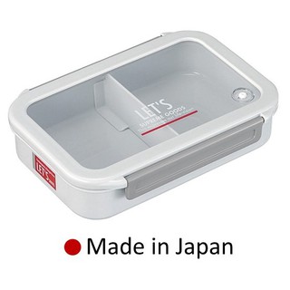 กล่องข้าว Lustroware BENTO Made in Japan B2224AG-780ml. BPA Free มี Ag+ช่วยยับยั้งแบคทีเรีย ตัวแบ่งช่องบรรจุอาหารปรับได้