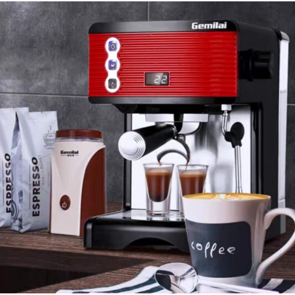 เครื่องชงกาแฟในประเทศขนาดเล็ก 15 pa สกัดแรงดันสูงบดสดเครื่องชงกาแฟกึ่งอัตโนมัติ