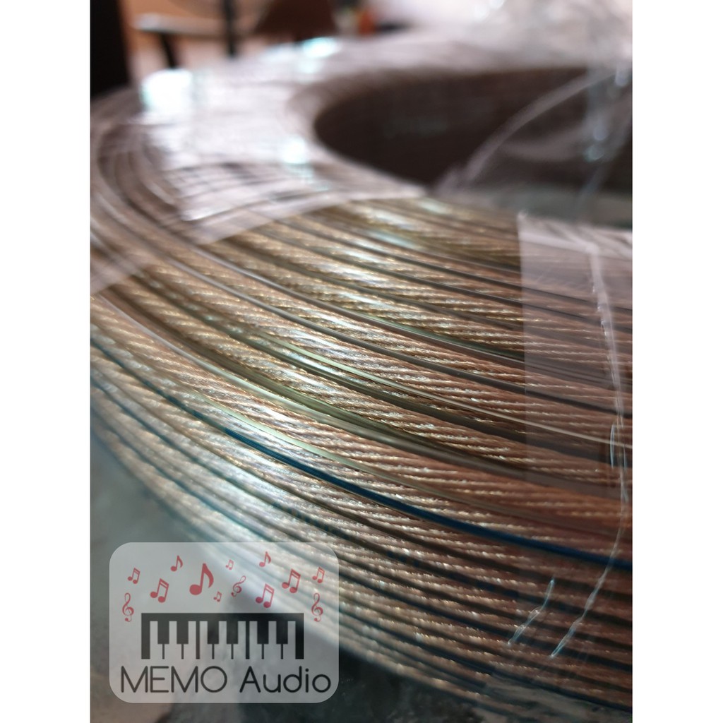 สายลำโพง Speaker Wire Monster OFC ฉนวนใสอย่างดี เนื้อทองแดงละเอียด ขนาด 2.052 SQ.mm.