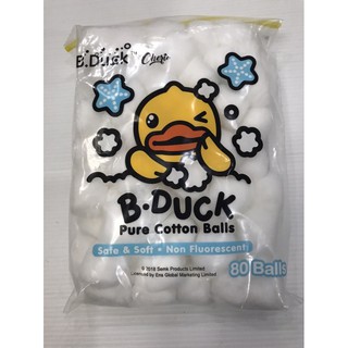 สำลีก้อน B Duck สำลีอนามัย สำลีก้อน B.Duck Pure Cotton Balls ถุงใหญ่ 80 ก้อน ราคาถูก ราคา ต่อถุง