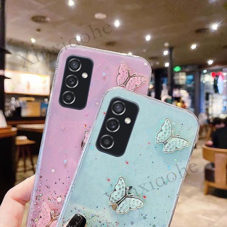 พร้อมส่ง เคสโทรศัพท์มือถือ tpu นิ่ม ลายผีเสื้อท้องฟ้ากลางคืน หรูหรา สําหรับ Samsung Galaxy M14 M14