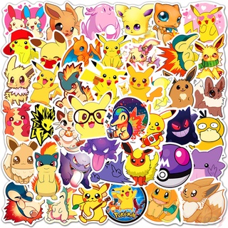 ❉ Pokemon Go - Series 07 Q Kawaii สติ๊กเกอร์ ❉ 50Pcs/Set Anime DIY Fashion Mixed Luggage Laptop Skateboard Doodle Decals สติ๊กเกอร์