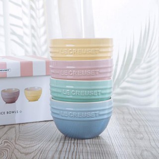 LECREUSET cool color bowl macaron ice cream rice bowl baking bowl set four-piece gift box