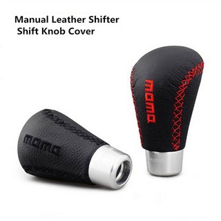 MOMO-Leather Gear Knob ยาว Type ( สีดำ )