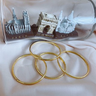 ADIZO เครื่องประดับเคลือบ ทองแท้ 18K กำไล Normal Hoop Bangle