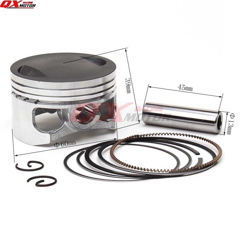 60mm Piston 13mm Pin Piston Ring Set for YINXIANG YX150cc YX160cc Engine 160cc Horizontal Engine Chi
