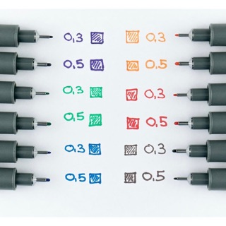 Staedtler ปากกาตัดเส้นหมึกซึม pigment liner แบบสี