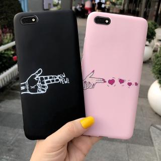 เคสโทรศัพท์ซิลิโคนพิมพ์ลายการ์ตูนขอบด้านหลังสําหรับ huawei y 5 prime/y5 2018/y 5 lite 2018 dra - lx 5