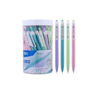 Deli Q03336 Ball point pen ปากกาลูกลื่นหมึกน้ำเงิน ถูกมาก!! ตกแท่งละ 5 บาท ขนาดเส้น 0.7mm แพค 50 แท่ง ปากกา ปากกาลูกลื่น